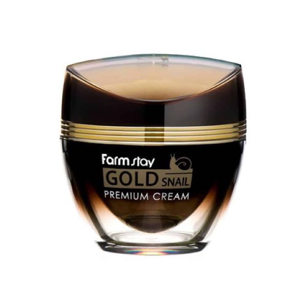 FARM STAY Gold Snail Premium Cream - prémiový anti-age pleťový krém se šnečím extraktem a zlatem, 50ml