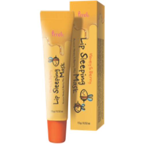 PRRETI Honey & Berry Lip Sleeping Mask - hydratační a vyživující noční maska na rty, 15ml