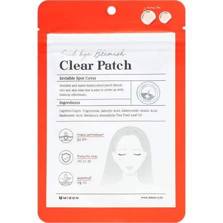 MIZON Good Bye Blemish Clear Patch - hydrokoloidní náplasti na problematickou pleť, 44ks