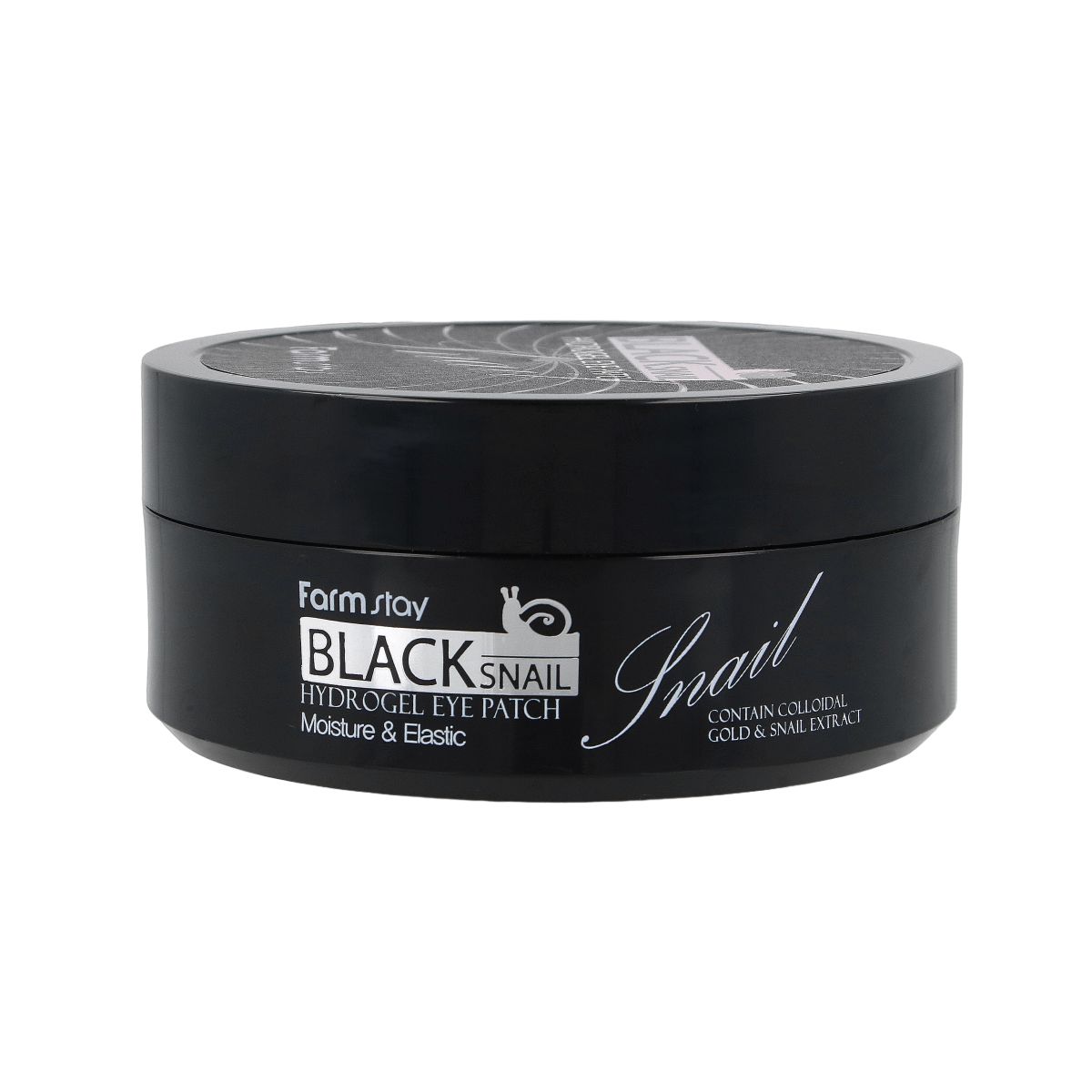 FARM STAY Black Snail Hydrogel Eye Patch - hydrogelové oční náplasti se šnečím extraktem, 60ks