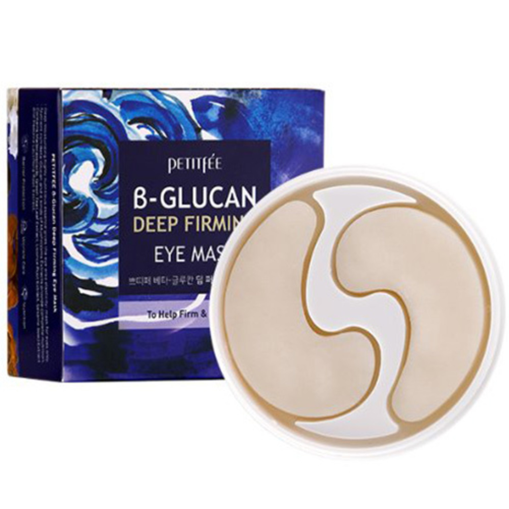 PETITFÉE B-Glucan Deep Firming Eye Mask - hydratační oční náplasti , 60ks