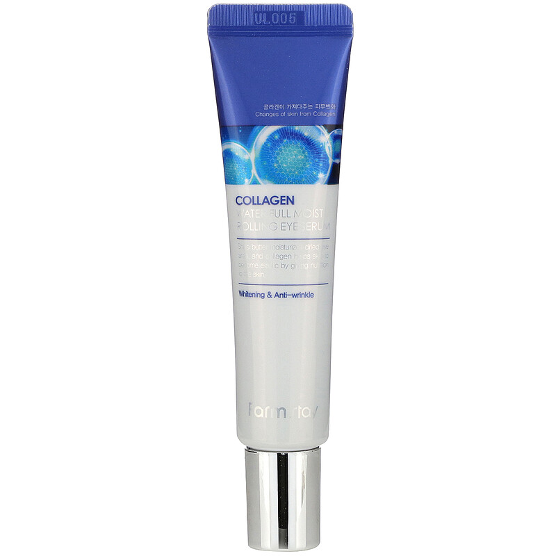 FARM STAY Collagen Water Full Moist Rolling Eye Serum - hydratační oční sérum s kolagenem, 25ml