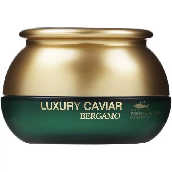 BERGAMO Luxury Caviar Wrinkle Care Cream - anti-age pleťový krém s černým kaviárem a kyselinou hyaluronovou, 50ml