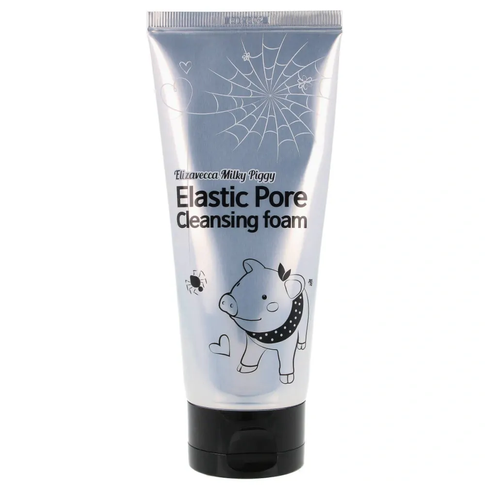 ELIZAVECCA Elastic Pore Cleansing Foam - čistící pleťová pěna na rozšířené póry, 120ml