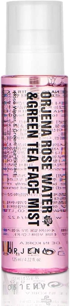 ORJENA Rose Water & Green Tea Face Mist - hydratační a zklidňující pleťová mlha, 125ml