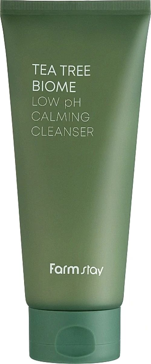 FARM STAY Tea Tree Biome Low pH Calming Cleanser - zklidňující čistící pleťová pěna s extraktem čajovníku, 180ml