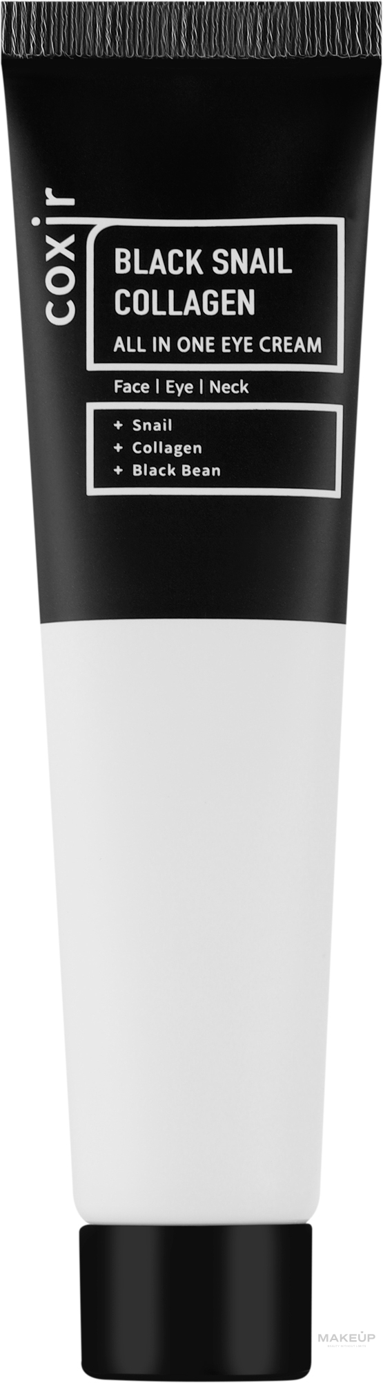 COXIR Black Snail Collagen All In One Eye Cream - hydratační oční krém s kolagenem a šnečím extraktem, 30ml