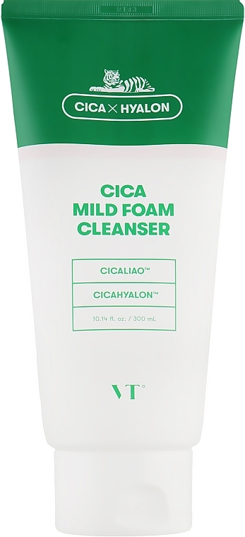 VT COSMETICS Cica Mild Foam Cleanser - čistící pleťová pěna s pupečníkem asijským, 300ml