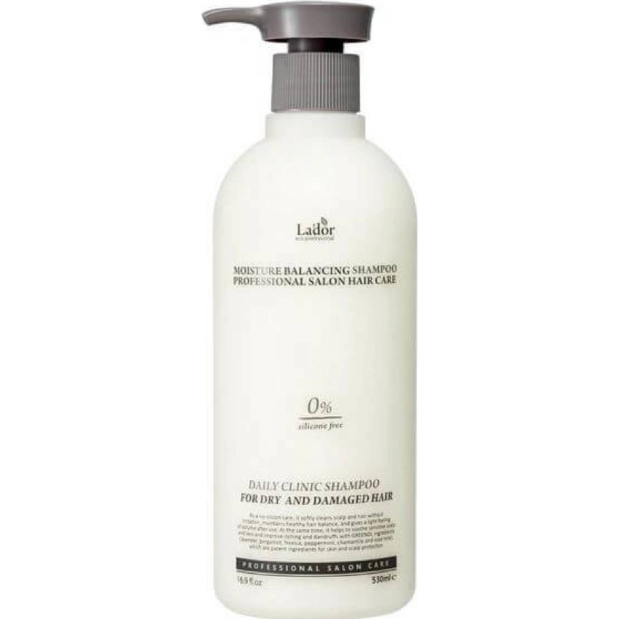 LADOR Moisture Balancing Shampoo - hydratační šampón pro suché a poškozené vlasy, 530ml