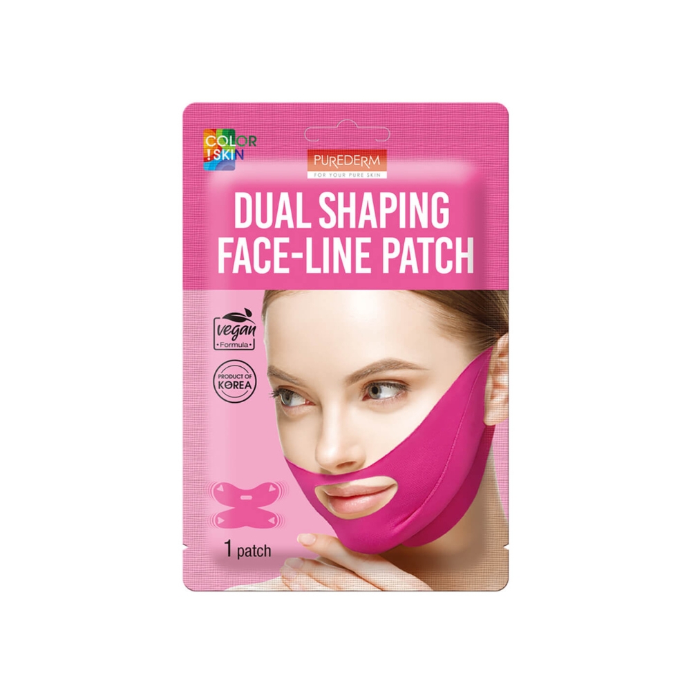 PUREDERM Dual Shaping Face-Line Patch - liftingová maska na kontury, 1ks