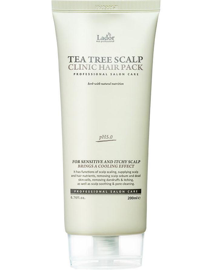 LADOR Tea Tree Scalp Clinic Hair Pack - posilující a regenerační vlasová péče, 200ml