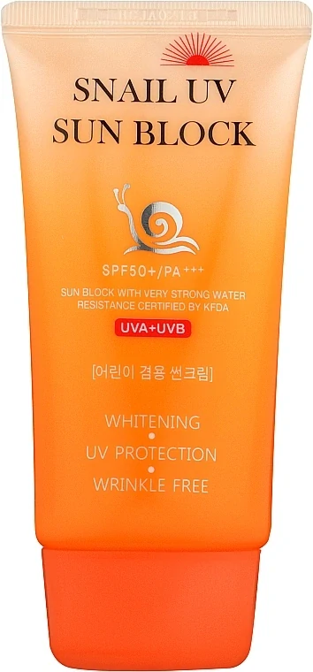 JIGOTT Snail UV Sun Block Cream SPF50+ - opalovací krém se šnečím extraktem, 70ml