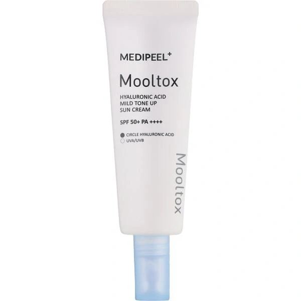 MEDI-PEEL Hyaluronic Acid Aqua Mooltox Mild Tone Up Sun Cream SPF 50+ - hydratační opalovací krém, 50ml