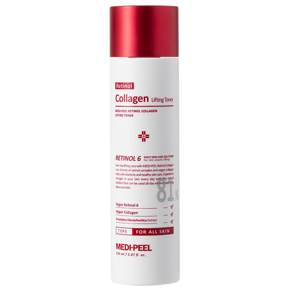 MEDI-PEEL Retinol Collagen Lifting Toner - zpevňující pleťový toner s kolagenem a retinolem, 150ml