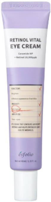 ESFOLIO Retinol Vital Eye Cream - protivráskový oční krém s retinolem, 40ml