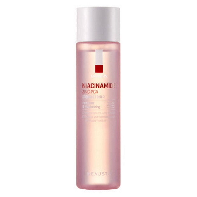 BEAUSTA Derma2X Niacinamide Zinc PCA Essence Toner - pleťový toner s niacinamidem a zinkem na problematickou pleť, 200ml