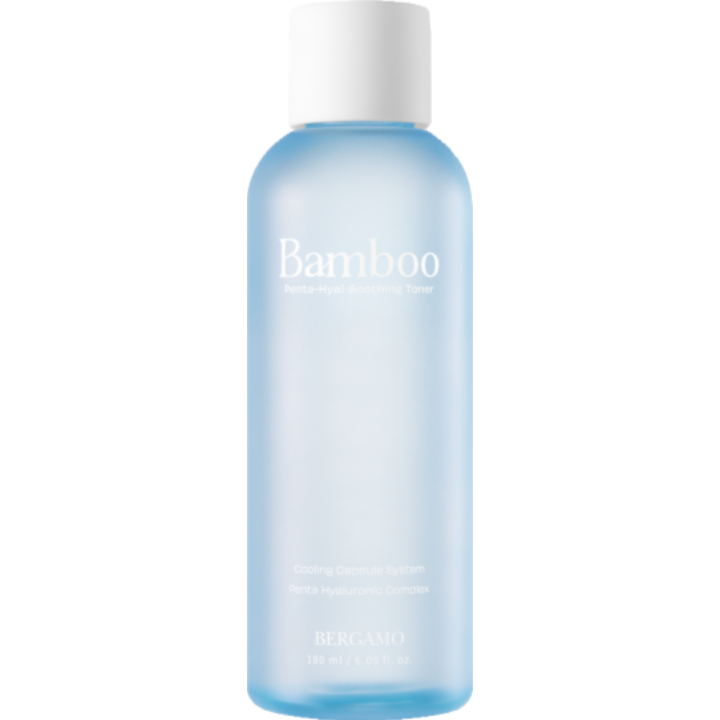 BERGAMO Bamboo Penta-Hyal Soothing Toner - intenzivně hydratační pleťový toner s bambusem a kyselinou hyaluronovou, 180ml