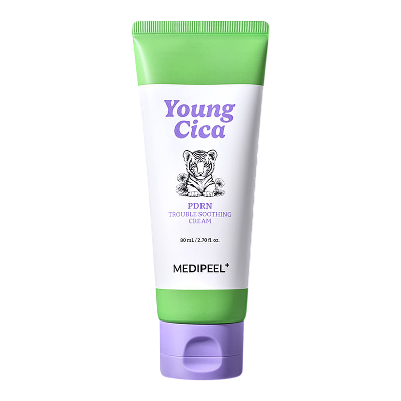 MEDI-PEEL Young Cica PDRN Trouble Soothing Cream - zklidňující pleťový krém s pupečníkem asijským, 80ml