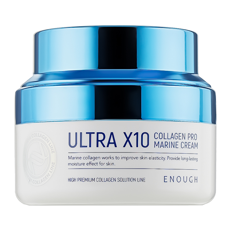 ENOUGH Ultra X10 Collagen Pro Marine Cream - hydratační pleťový krém s mořským kolagenem, 50ml