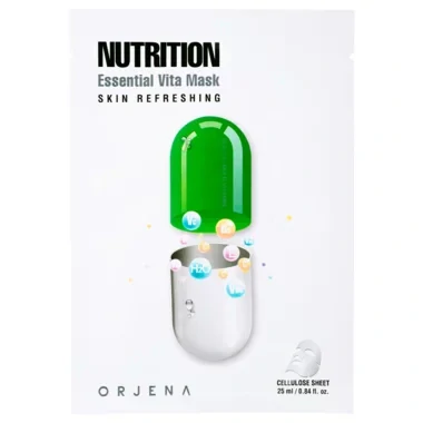 ORJENA Nutrition Essential Vita Mask - vyživující jednorázová pleťová maska s vitamíny, 1ks