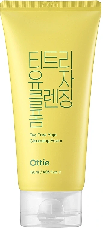 OTTIE Tea Tree Yuja Cleansing Foam - zklidňující čistící pleťová pěna, 120ml
