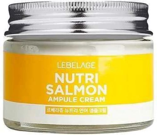 LEBELAGE Nutri Salmon Ampoule Cream - vyživující pleťový krém s lososovým olejem, 70ml