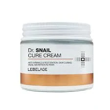 LEBELAGE Dr. Snail Cure Cream - hydratační a regenerační pleťový krém se šnečím extraktem, 70ml