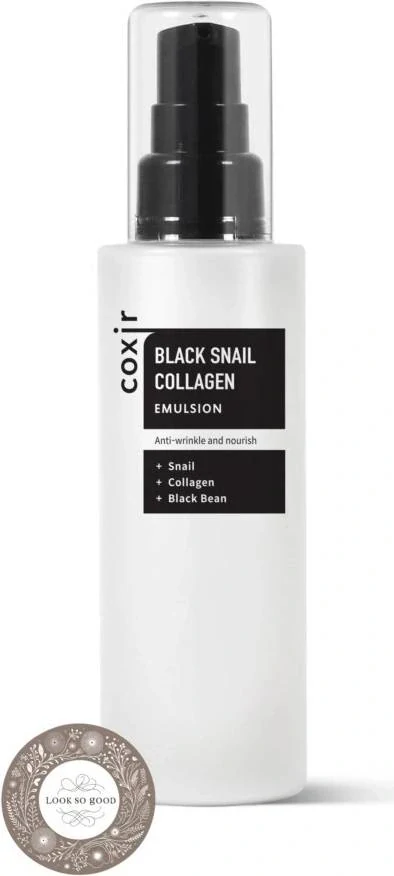 COXIR Black Snail Collagen Emulsion - omlazující pleťová emulze s kolagenem a šnečím extraktem, 100ml