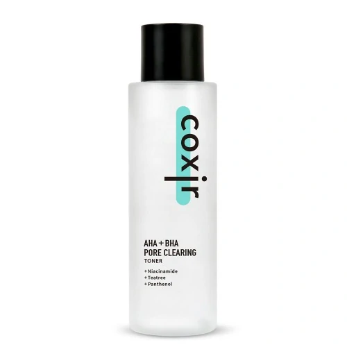 COXIR AHA + BHA Pore Clearing Toner - exfoliační pleťový toner s AHA a BHA kyselinami, 150ml