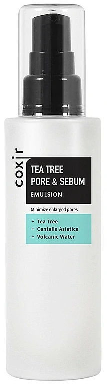 COXIR Tea Tree Pore & Sebum Emulsion - zklidňující pleťová emulze s extraktem čajovníku, 100ml