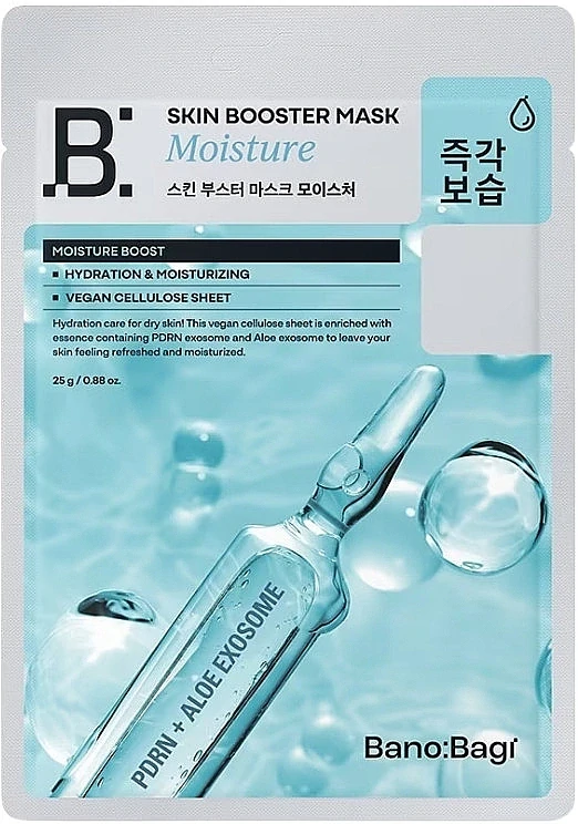 BANOBAGI Skin Booster Mask Moisture - hydratační jednorázová pleťová maska, 1ks