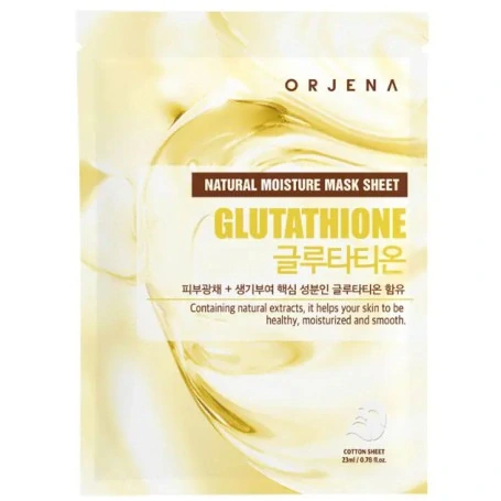 ORJENA Natural Moisture Glutathione Mask Sheet - rozjasňující jednorázová pleťová maska s glutathionem, 1ks