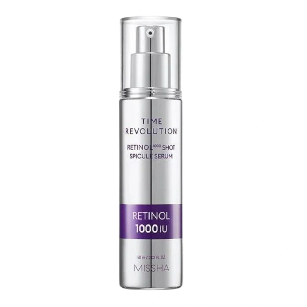 MISSHA Time Revolution Retinol 1000 Shot Spicule Serum - omlazující pleťové sérum s retinolem a spikulemi, 50ml