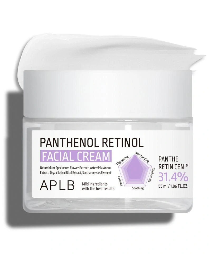 APLB Panthenol Retinol Facial Cream - obnovující pleťový krém s panthenolem a retinolem, 55 ml