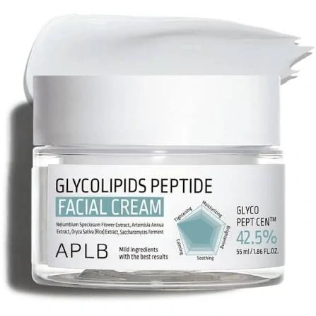 APLB Glycolipids Peptide Facial Cream - hydratační a zpevňující pleťový krém s peptidy, 55 ml