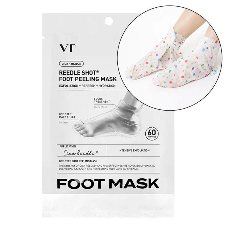 VT COSMETICS Reedle Shot Foot Peeling Mask - peelingová maska na nohy, 2ks