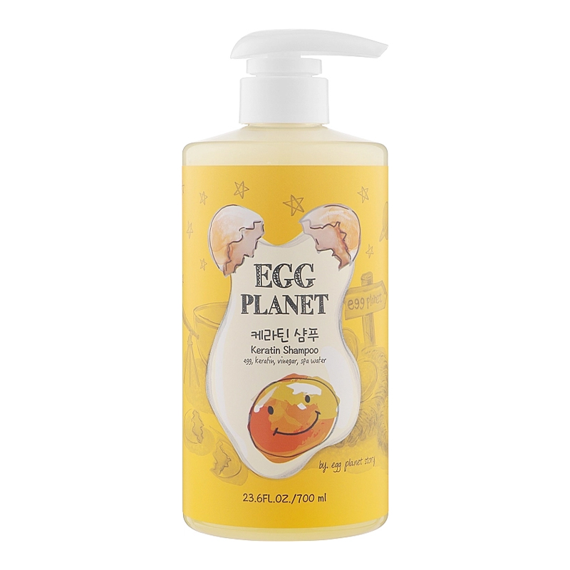 DAENG GI MEO RI Egg Planet Keratin Shampoo - regenerační vlasový šampón na poškozené vlasy s keratinem, 700ml