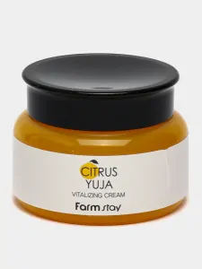 FARM STAY Citrus Yuja Vitalizing Cream - rozjasňující pleťový krém s vitamínem C, 100g