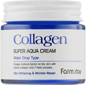 FARM STAY Collagen Super Aqua Cream - hydratační pleťový krém s kolagenem, 80ml