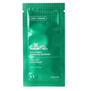 VT COSMETICS Cica Bubble Sparkling Booster - bublinková smývatelná čistící pleťová maska, 10g