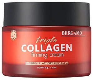BERGAMO Triple Collagen Firming Cream - zpevňující pleťový krém s kolagenem, 50g