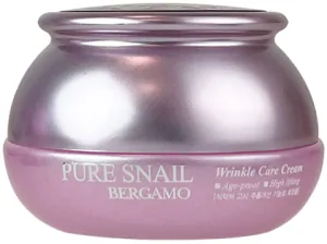 BERGAMO Snail Mucus Wrinkle Care Cream - anti-age pleťový krém se šnečím extraktem, 50ml