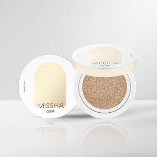 MISSHA Glow Cushion (No.23 Sand) - hydratační  cushion make-up pro dokonalé krytí, 14g