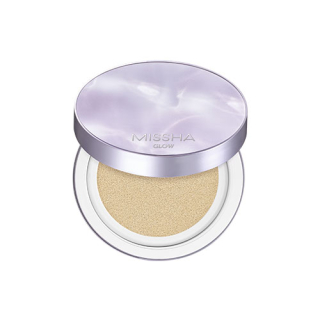 MISSHA Glow Layering Fit Cushion SPF50+/PA++++ ( No. 23 Sand) - rozjasňující cushion make-up pro dokonalé krytí, 14g