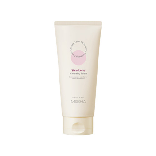 MISSHA Creamy Latte Cleansing Foam [Strawberry] - jahodová pleťová čistící pěna, 172ml