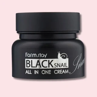 FARM STAY Black Snail All-In-One Cream - hydratační a regenerační pleťový krém se šnečím extraktem, 100ml