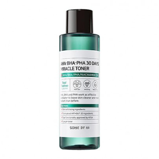 SOME BY MI AHA BHA PHA 30 Days Miracle Toner - pleťový toner s přírodními kyselinami pro citlivou pleť, 150ml