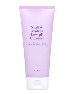TIAM Snail & Azulene Low pH Cleanser - mírně kyselý čistící pleťový gel se šnečím extraktem a azulenem, 200ml