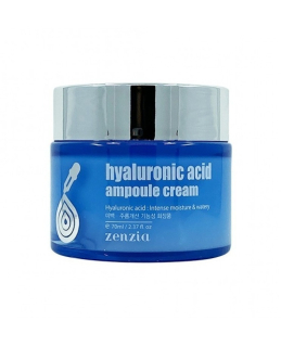 ZENZIA Hyaluronic Acid Ampoule Cream - hydratační pleťový krém s kyselinou hyaluronovou, 70ml