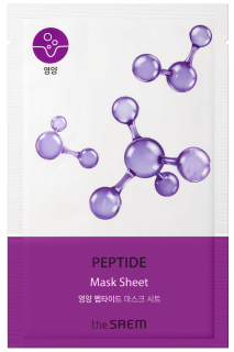 THE SAEM Bio Solution Nourishing Peptide Mask Sheet - vyživující jednorázová pleťová maska s peptidy, 1ks